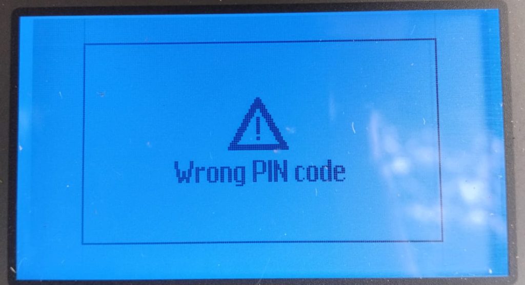 Wrong Pin